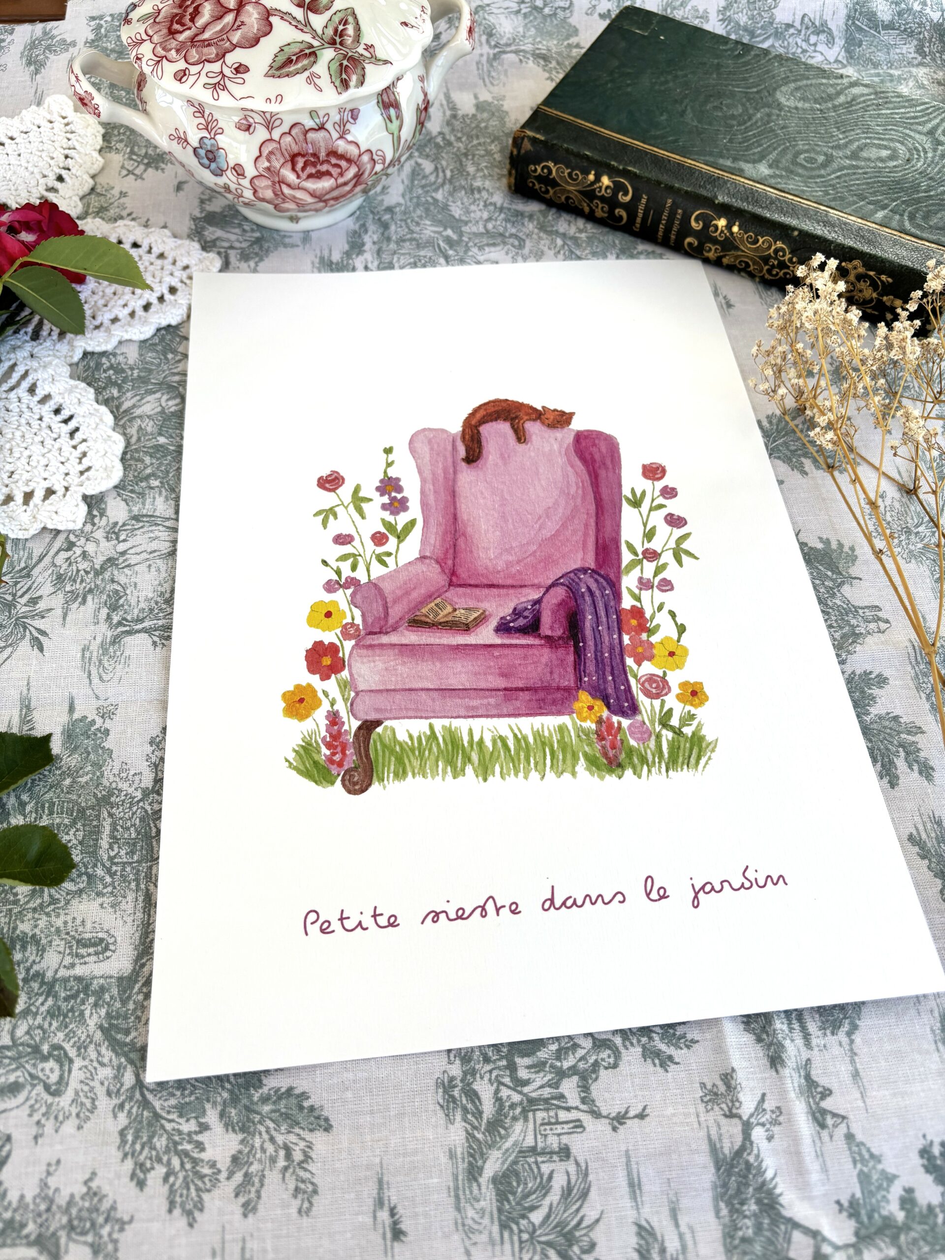 Affiche "Sieste dans le jardin" â Image 4