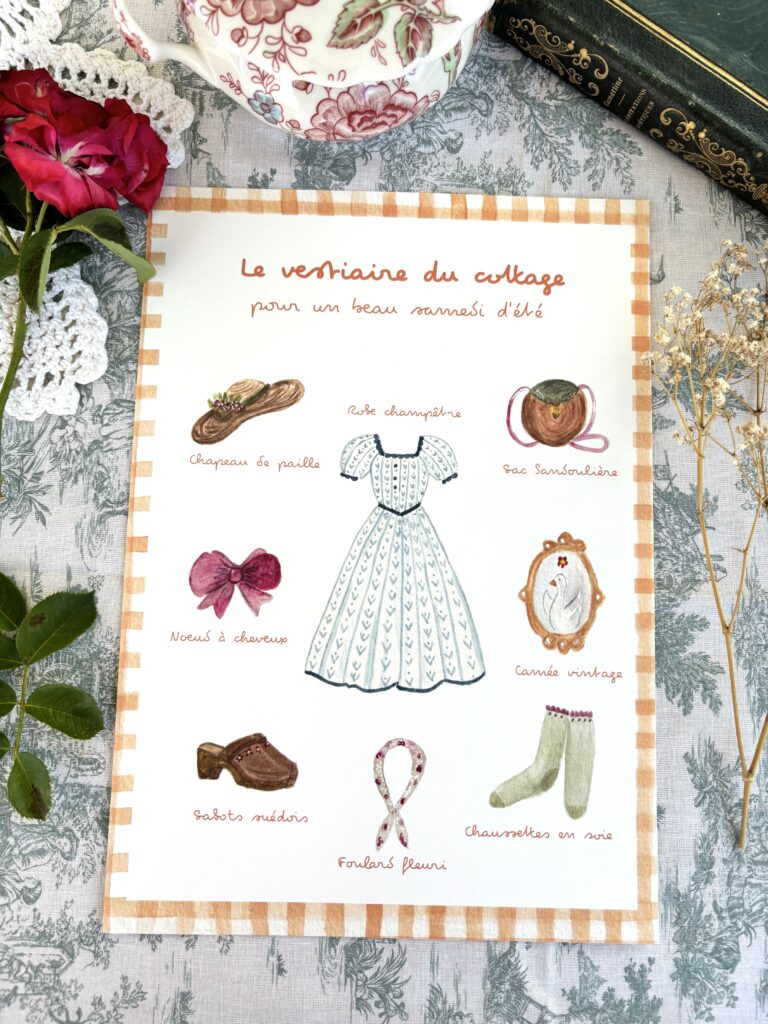 Affiche "Le vestiaire du cottage"