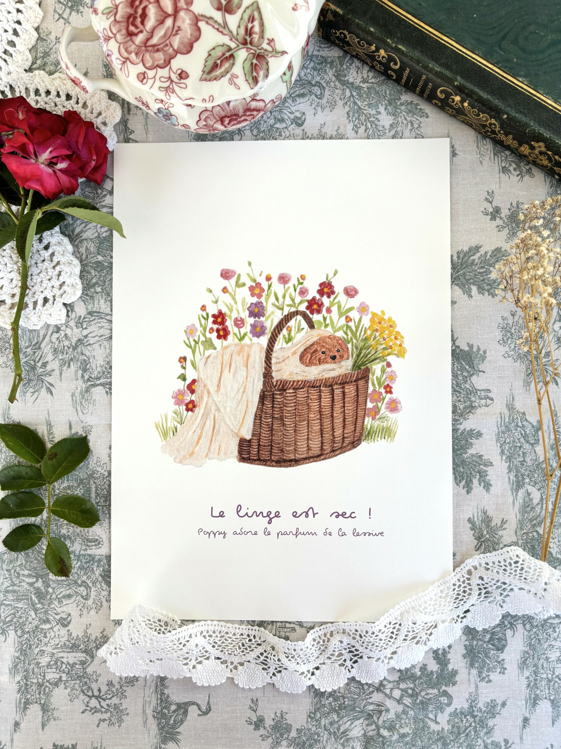 Affiche "Le linge est sec"