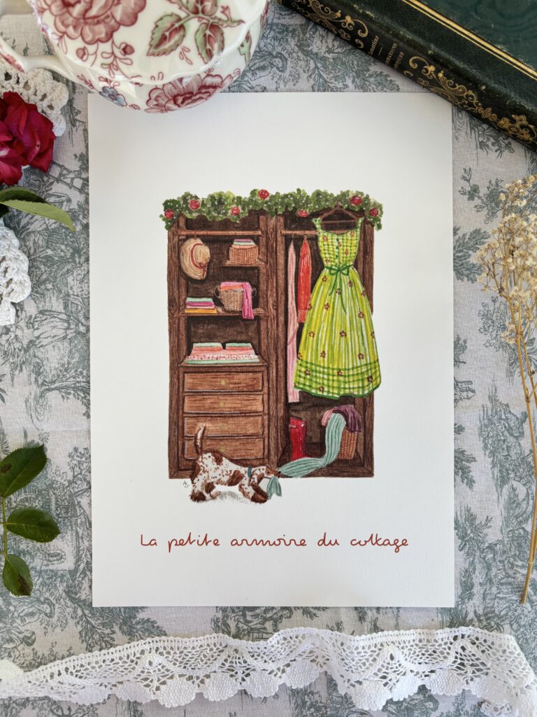 Affiche "La petite armoire du cottage"