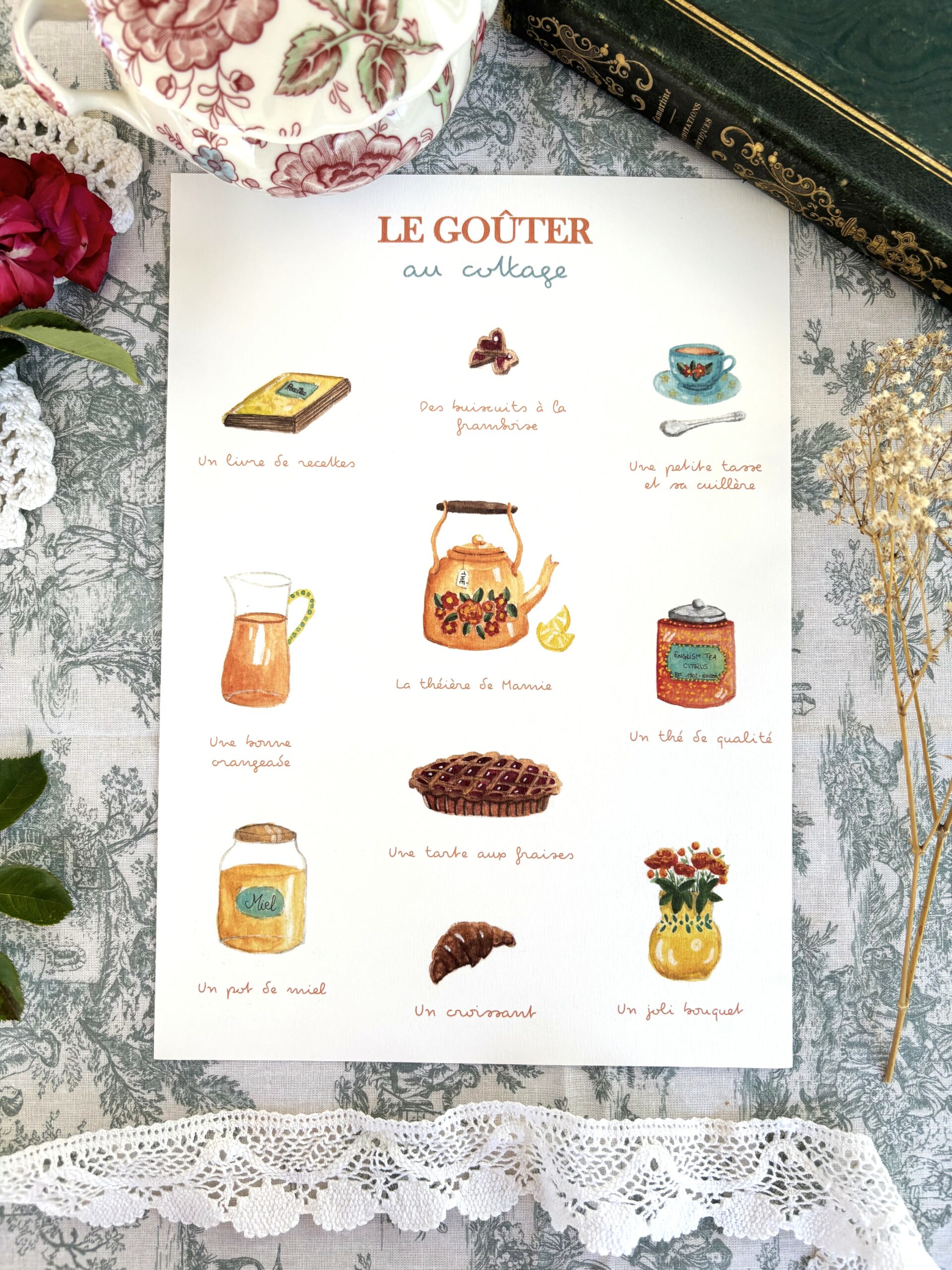 Affiche "Le goûter du cottage"
