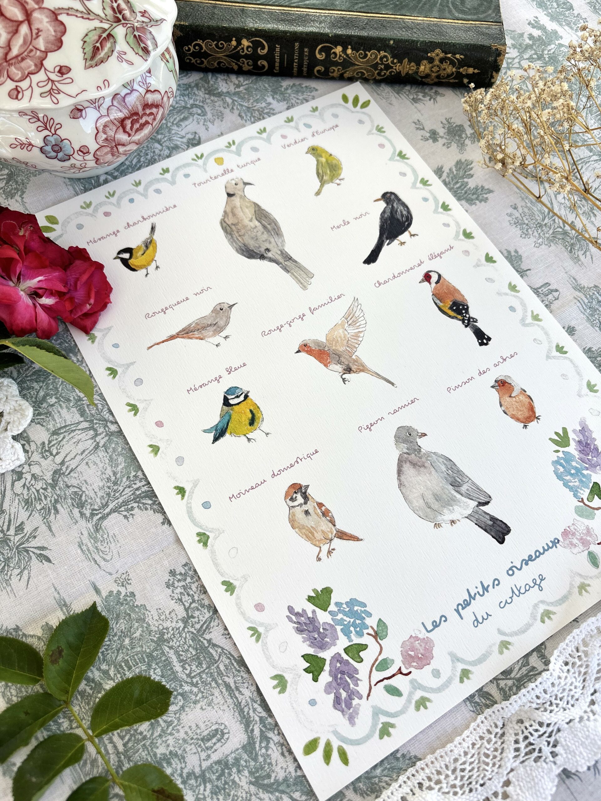 Affiche "Les oiseaux du cottage" – Image 3