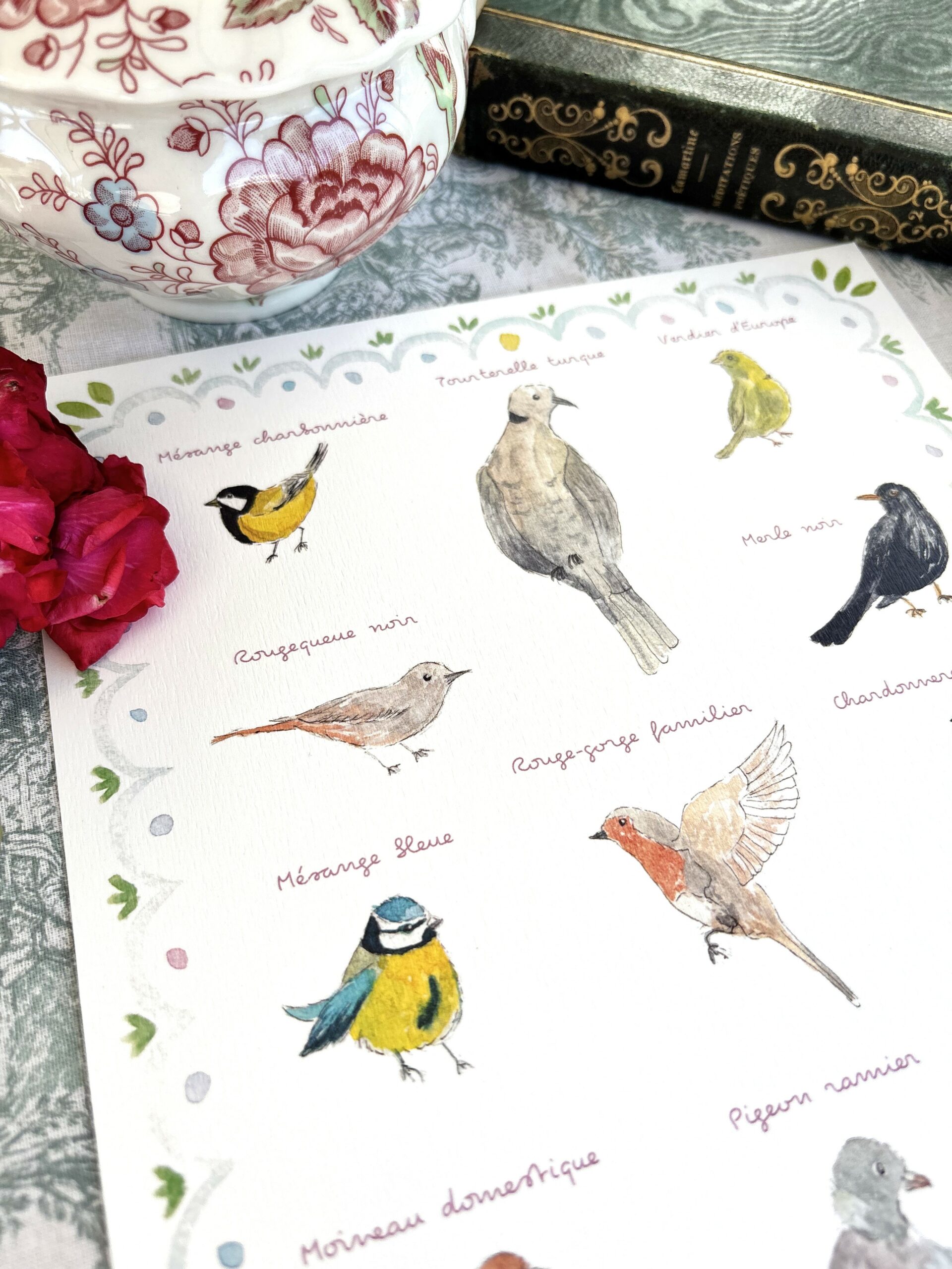 Affiche "Les oiseaux du cottage" – Image 2