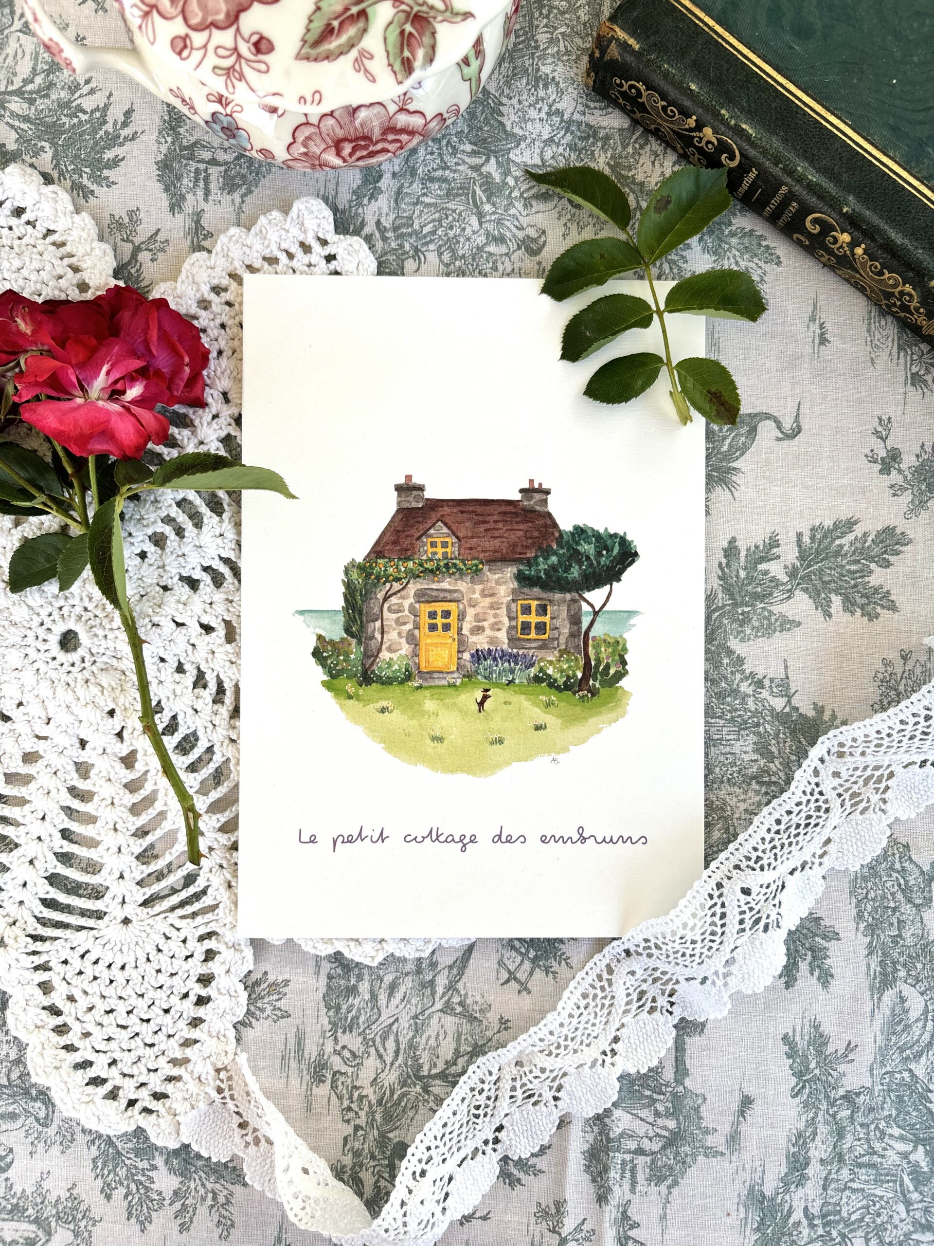 Affiche "Le petit cottage des embruns"