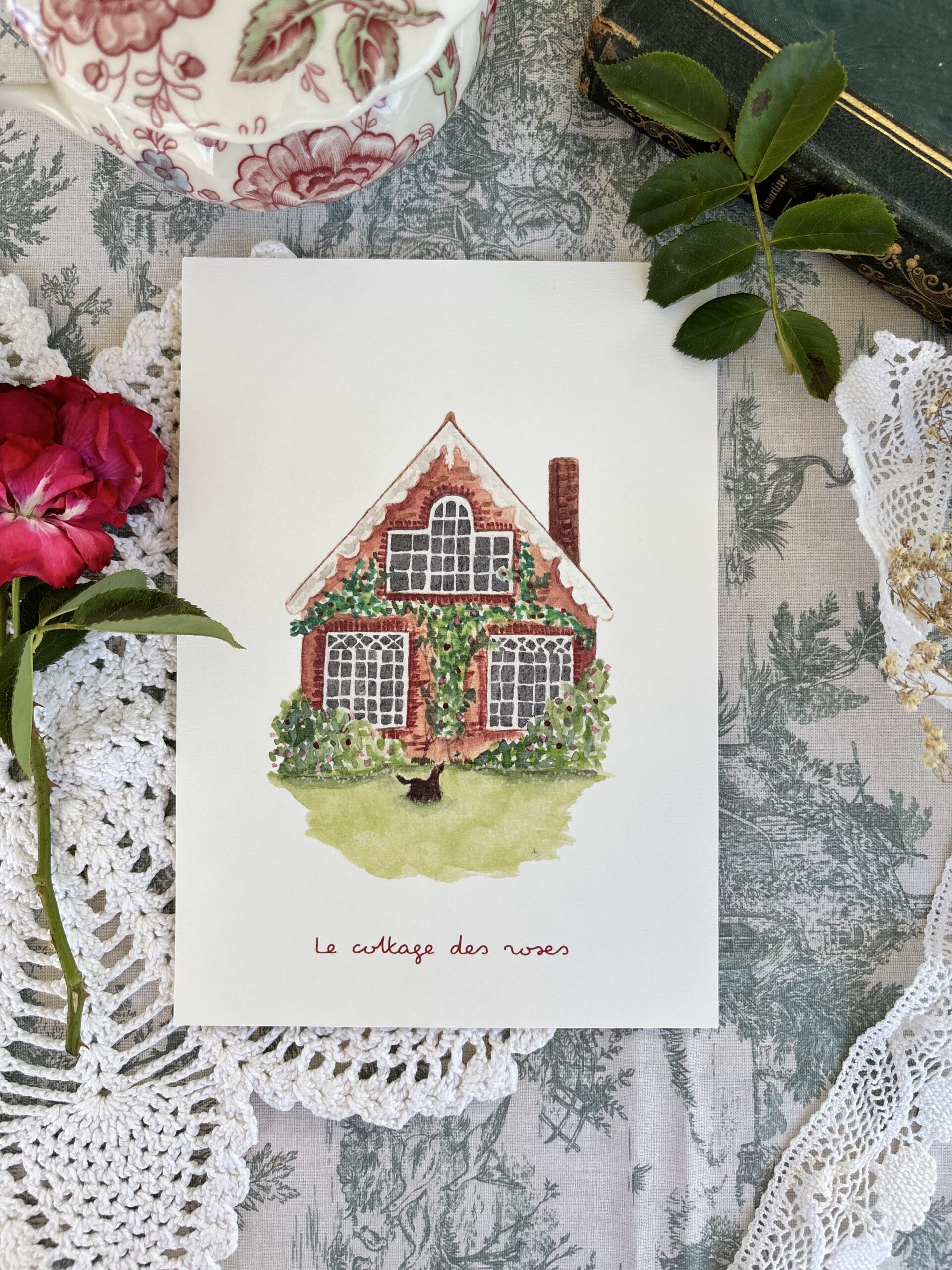 Affiche "Le cottage des roses"