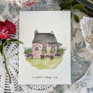 Affiche "Le petit cottage rose"