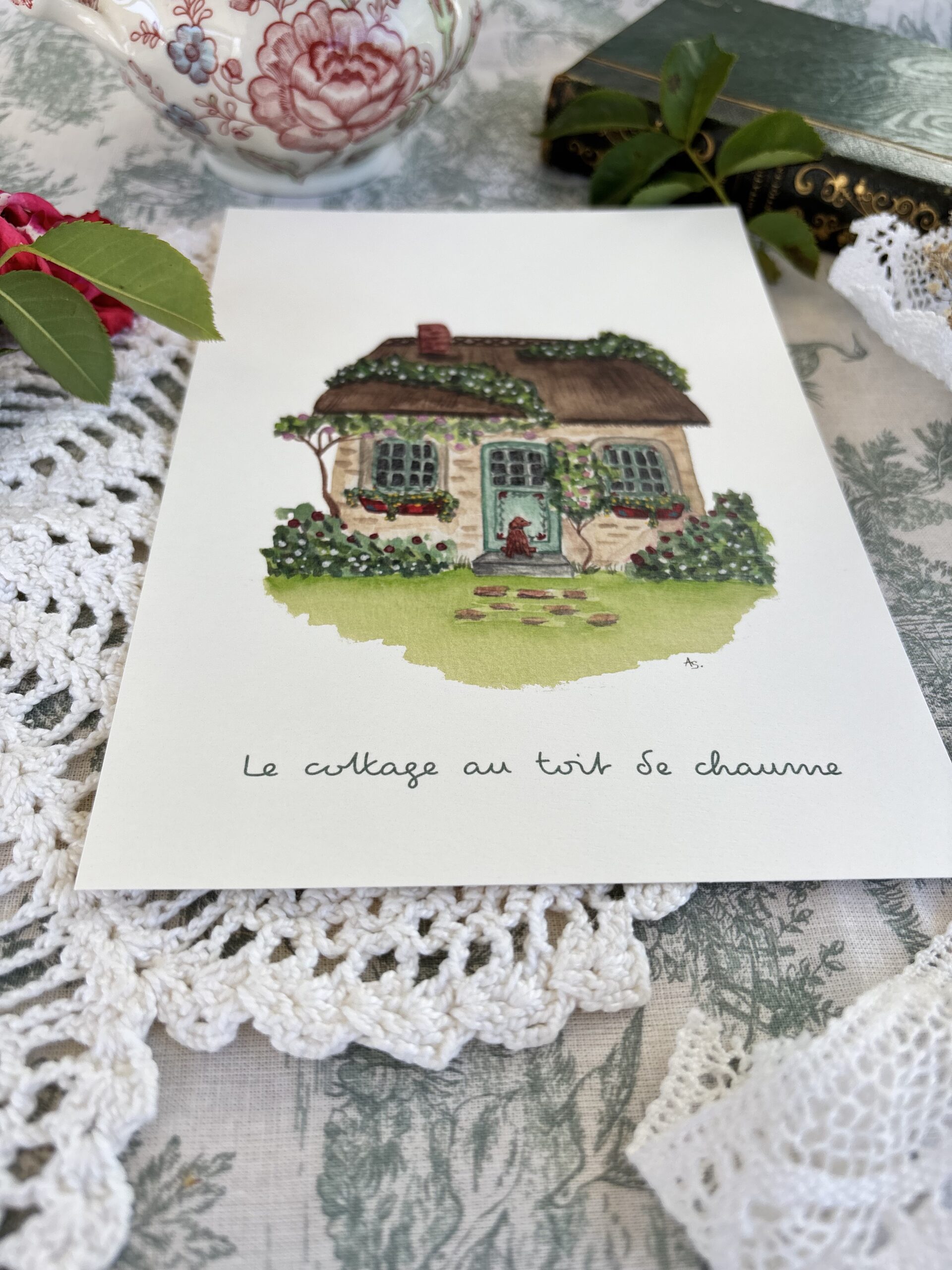 Affiche "Le cottage au toit de chaume" â Image 2