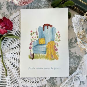 Affiche "Sieste dans le jardin"