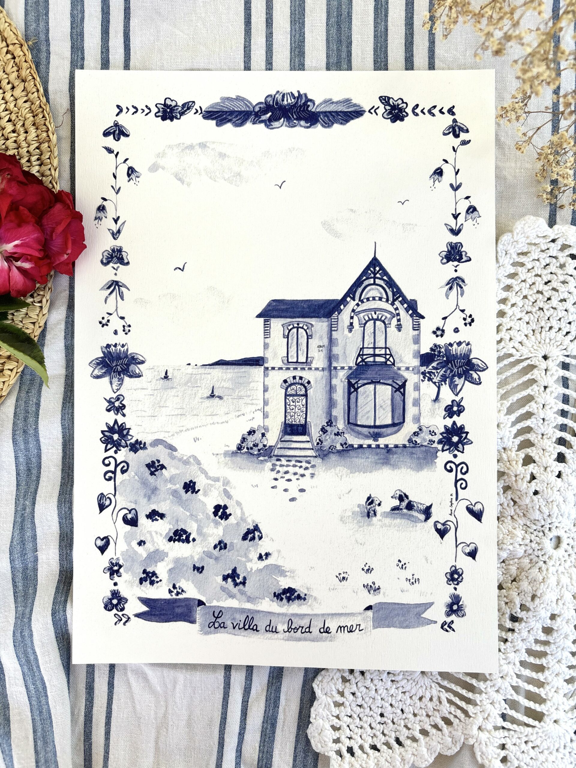 Affiche "La villa du bord de mer"