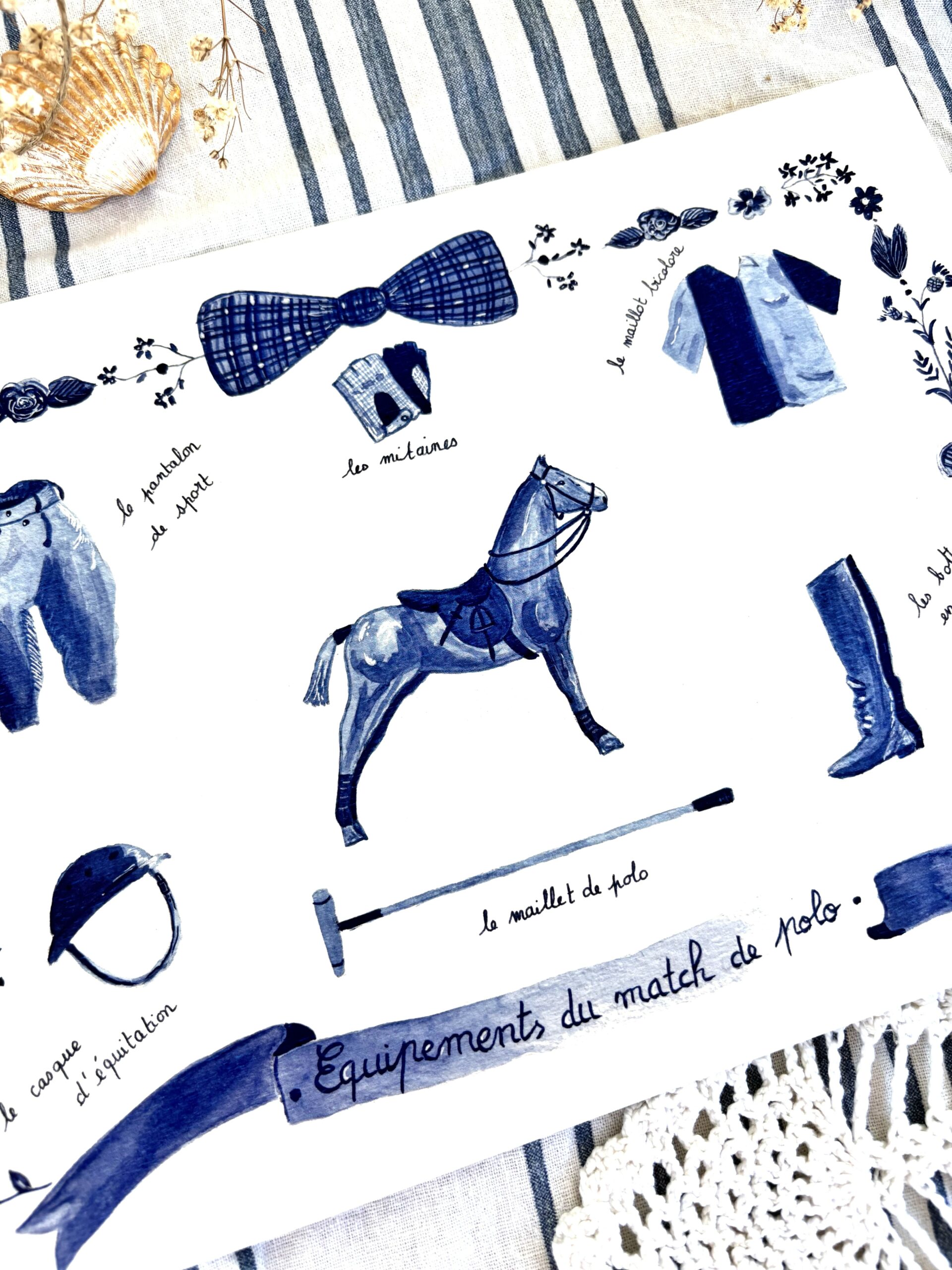 Affiche "Equipements du match de polo" – Image 2